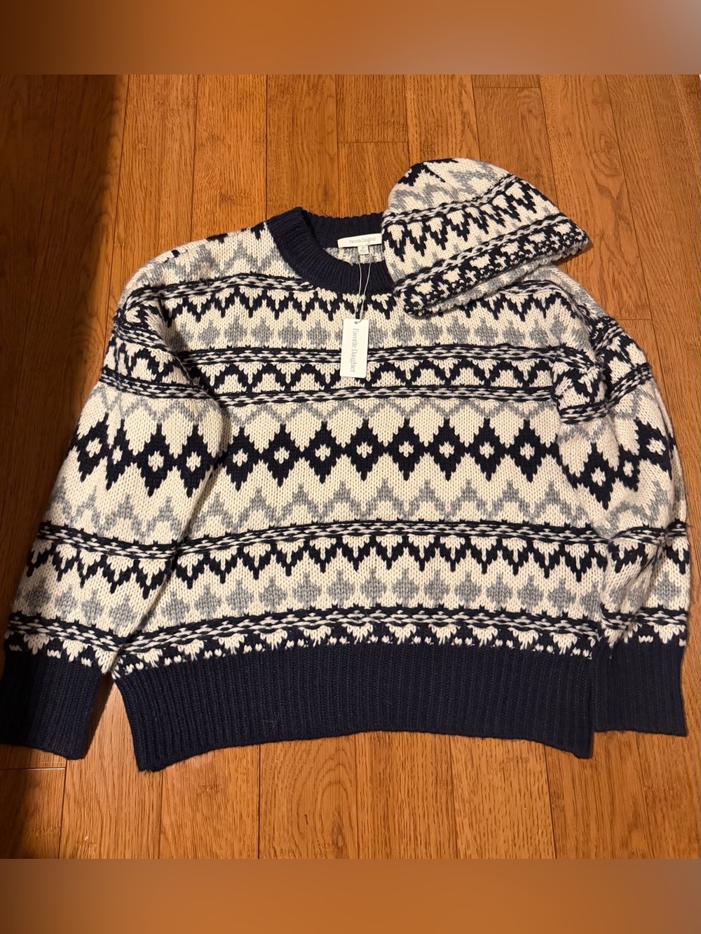 Favorite Daughter

Tis The Season Sweater  and Hat Set in Blue & Grey Fair Isle